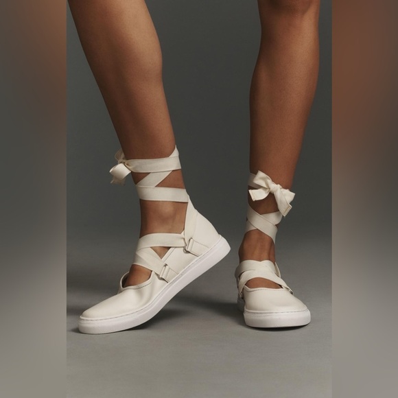 Seychelles Ribbons Lace-Up Flats - Size 10 - Picture 1 of 7